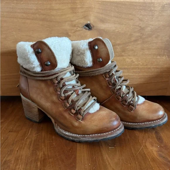 FREEBIRD Norway: Tan Leather Ankle Boots - Picture 2 of 6